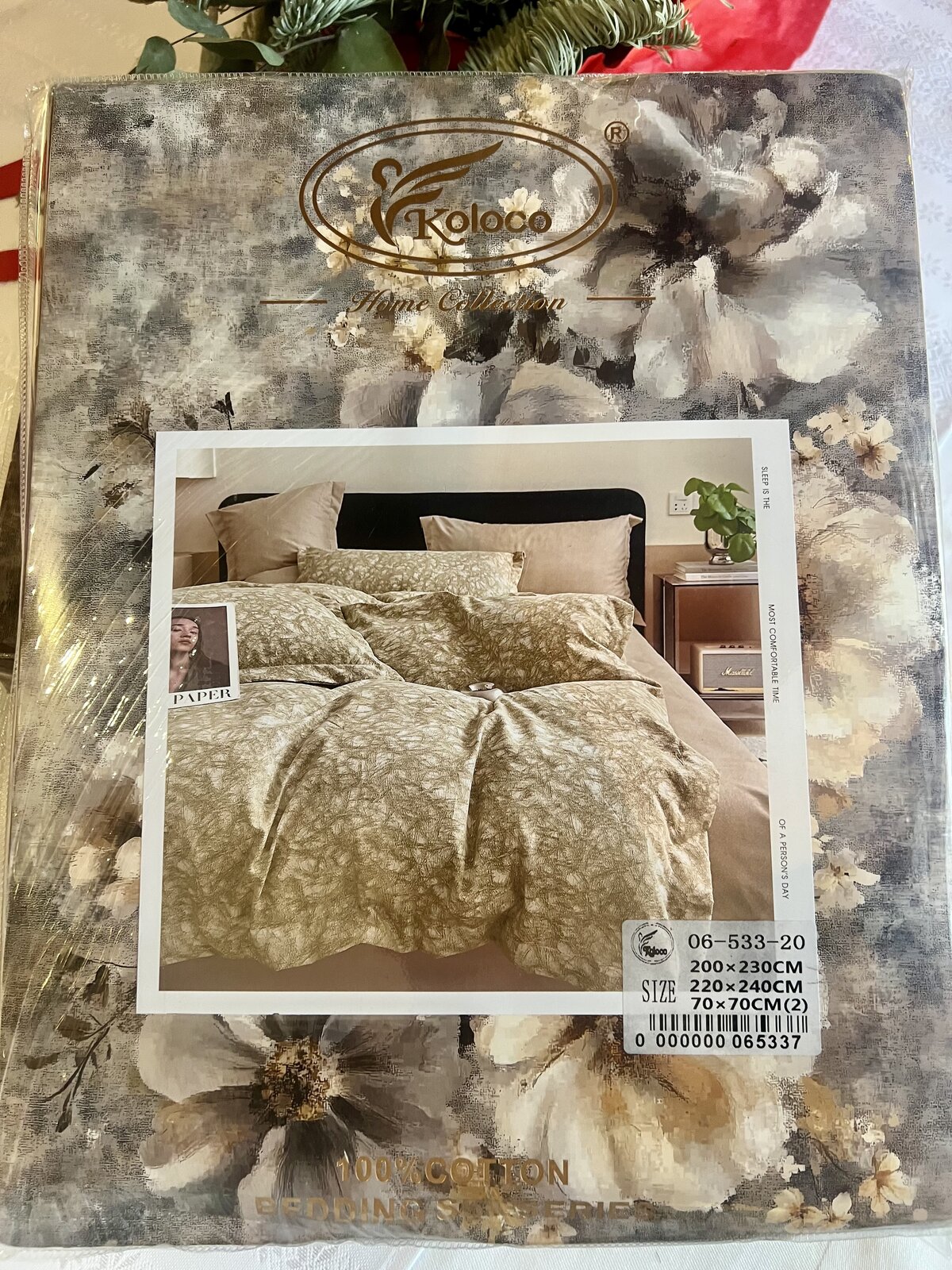 Комплект постільної білизни Koloco "Рожевий Кварц" (100% коттон, Євро)