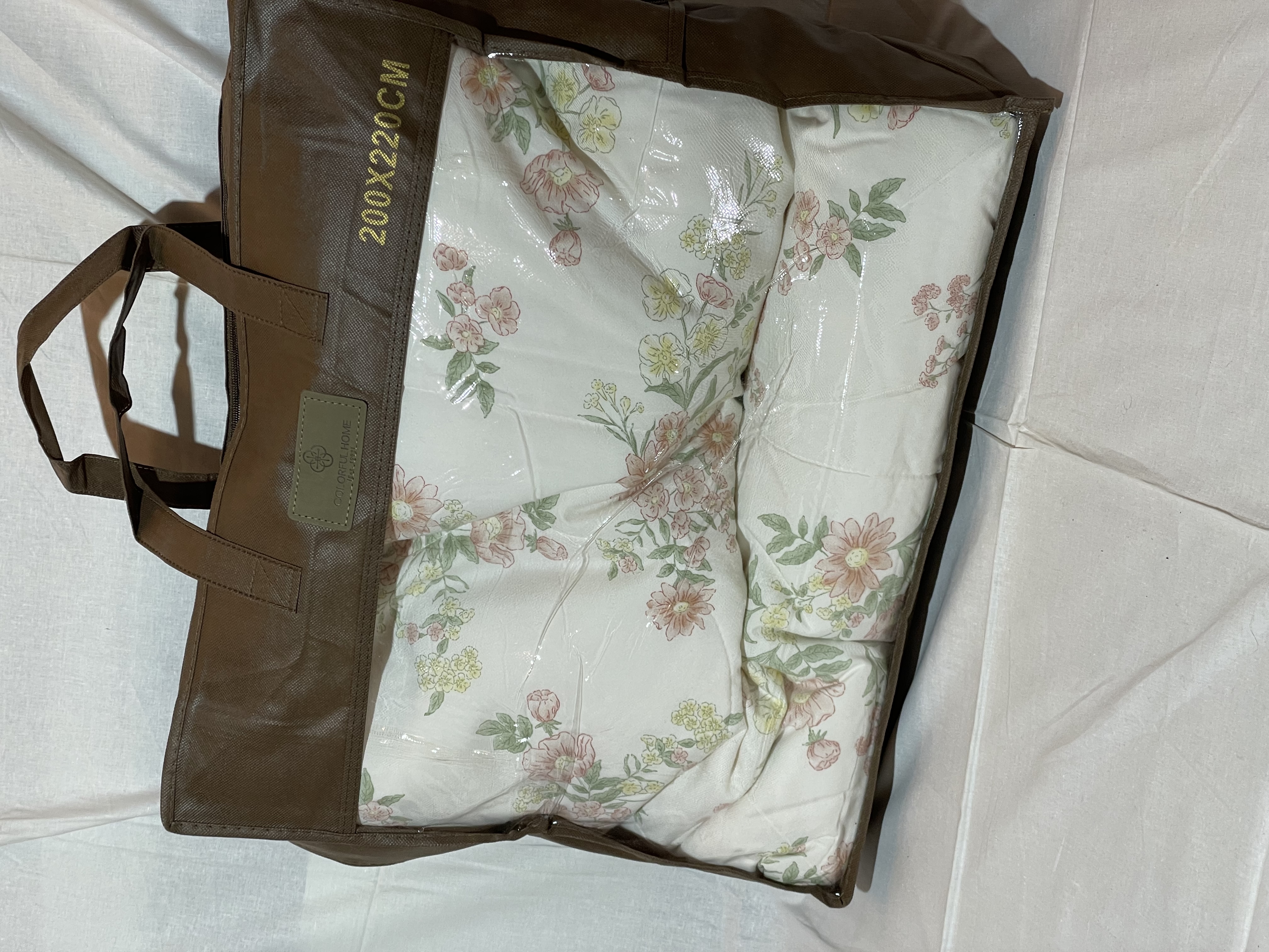 Комплект постільної білизни "Koloco" з літнім стьобаним покривалом "Чайна Троянда" (Євро)